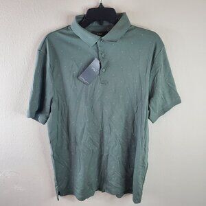 M&S COLLECTION Mens Khaki Green Modal Rich Polo Shirt